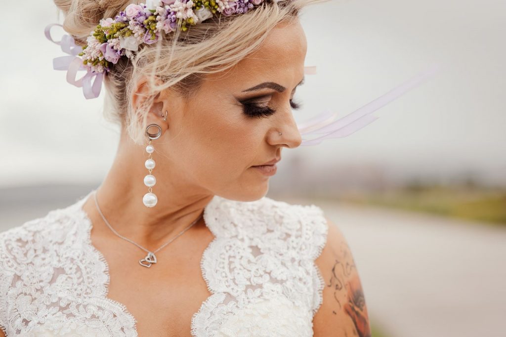 bride photographed by wedding photographer in cork